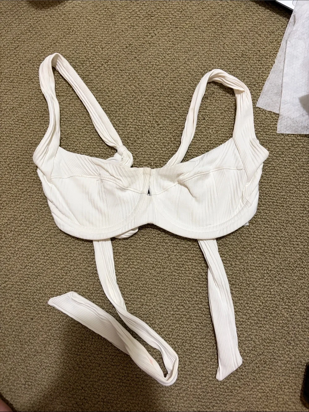 l*space White Underwire Bikini Top
